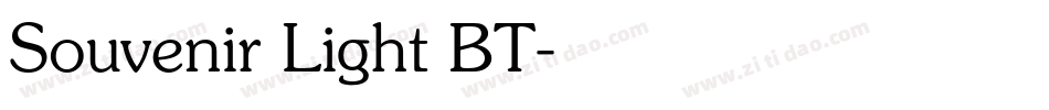 Souvenir Light BT字体转换
